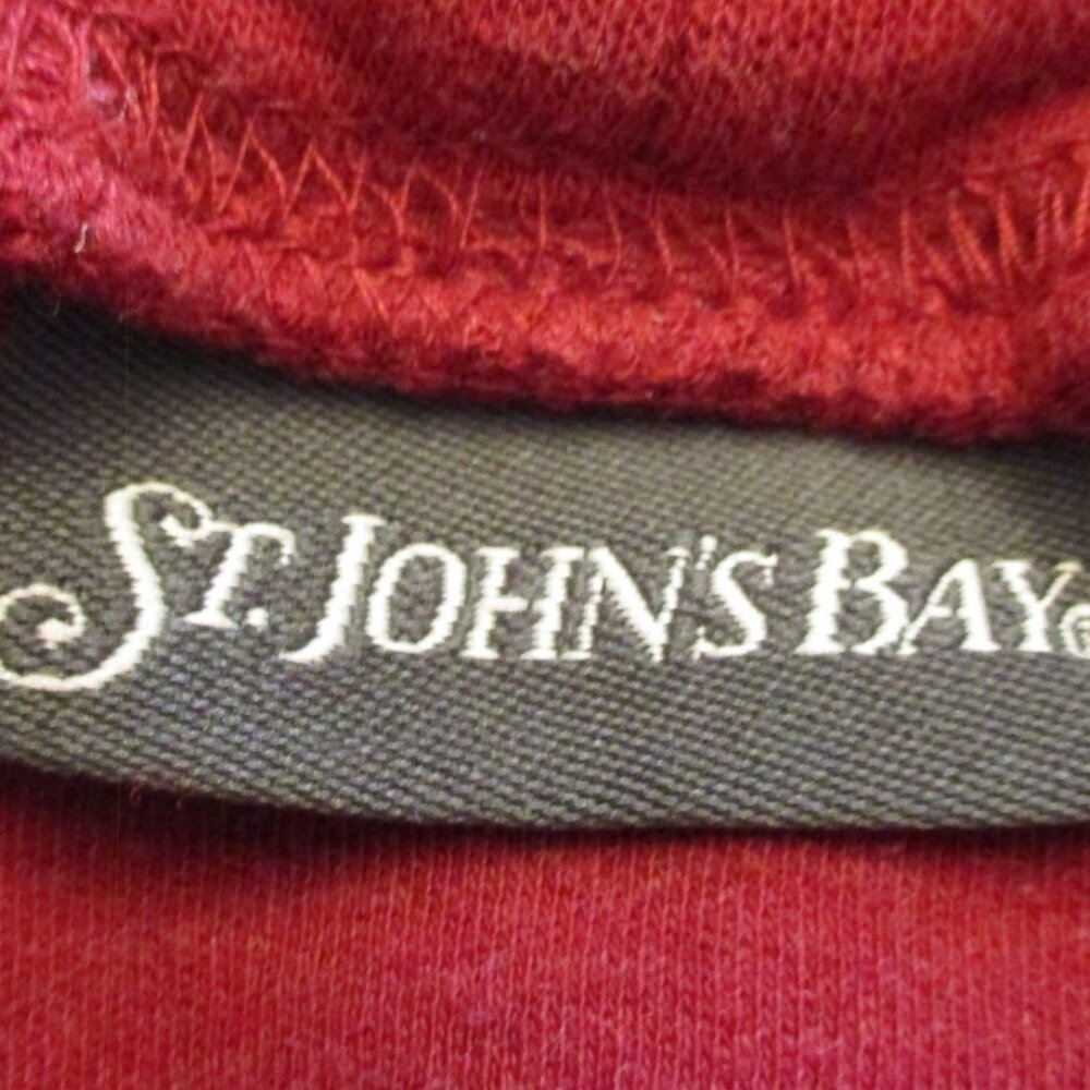 St. John's Bay Men's Long Sleeve Turtleneck, Burgundy, Size M - Picture 6 of 8